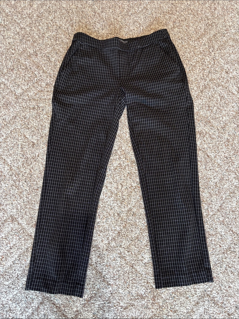 Women’s Black Checkered Liverpool Dress Pants